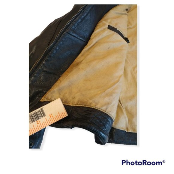 Women's 40/12 (Large L) Harley-Davidson Leather Jacket Raised Yellow Rose - Picture 10 of 11